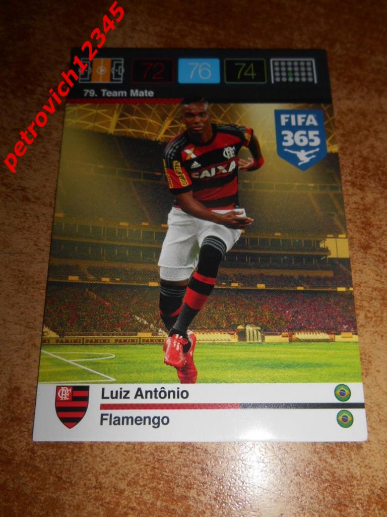 футбол.карточка = 79- Luiz Antonio - CR Flamengo