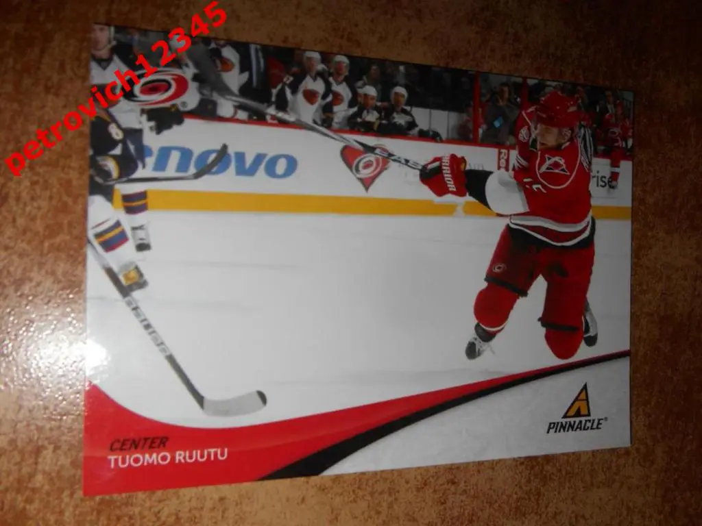хоккей.карточка = 178 - Tuomo Ruutu - Carolina Hurricanes