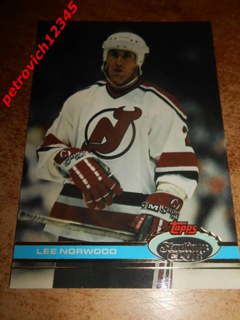хоккей.карточка = 317 - Lee Norwood - New Jersey Devils