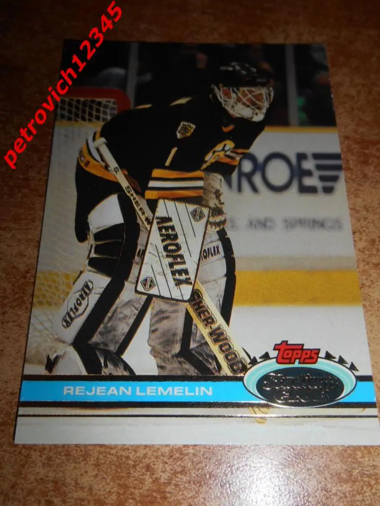хоккей.карточка = 23 - Rejean Lemelin - Boston Bruins