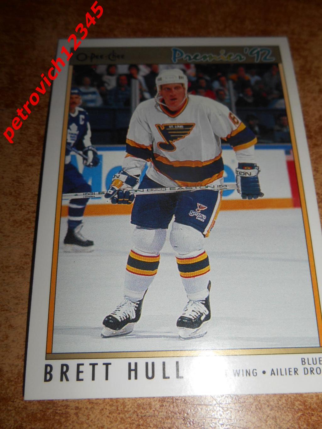 хоккей.карточка = 49 - Brett Hull - St. Louis Blues