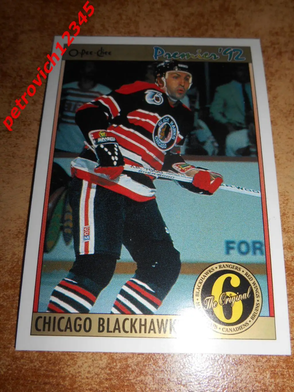 хоккей.карточка = 159 - John Tonelli- Chicago Blackhawks