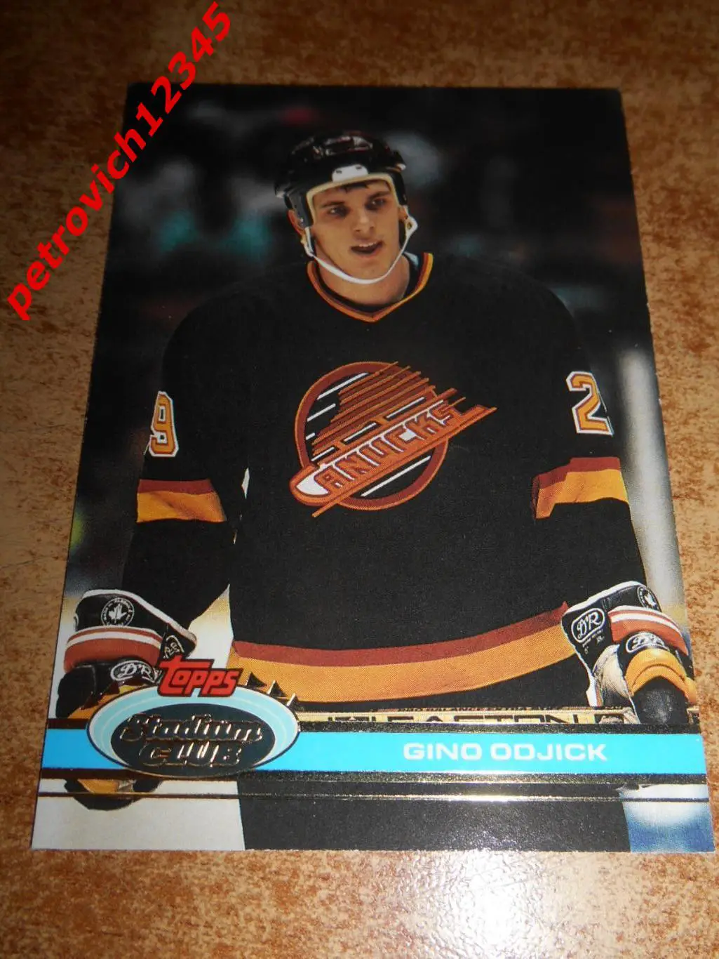 хоккей.карточка = 338 - Gino Odjick - Vancouver Canucks