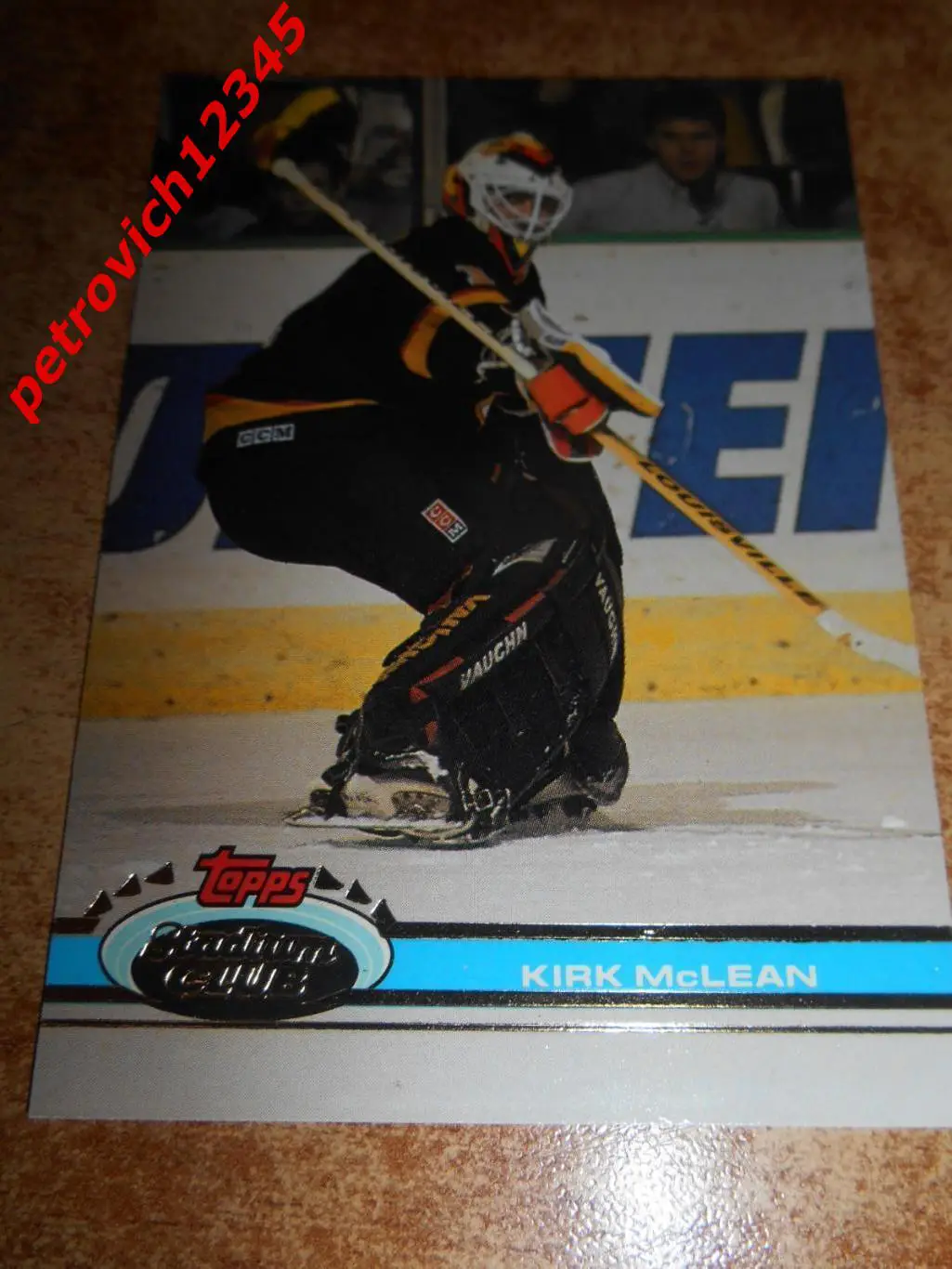 хоккей.карточка = 105 - Kirk McLean - Vancouver Canucks