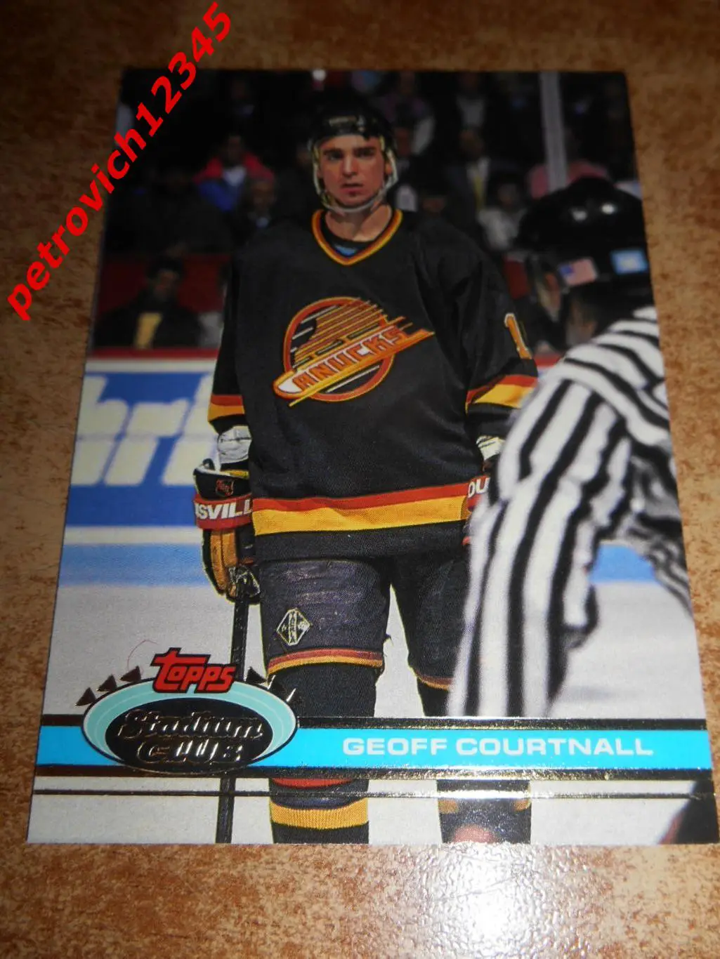 хоккей.карточка = 149 - Geoff Courtnall- Vancouver Canucks