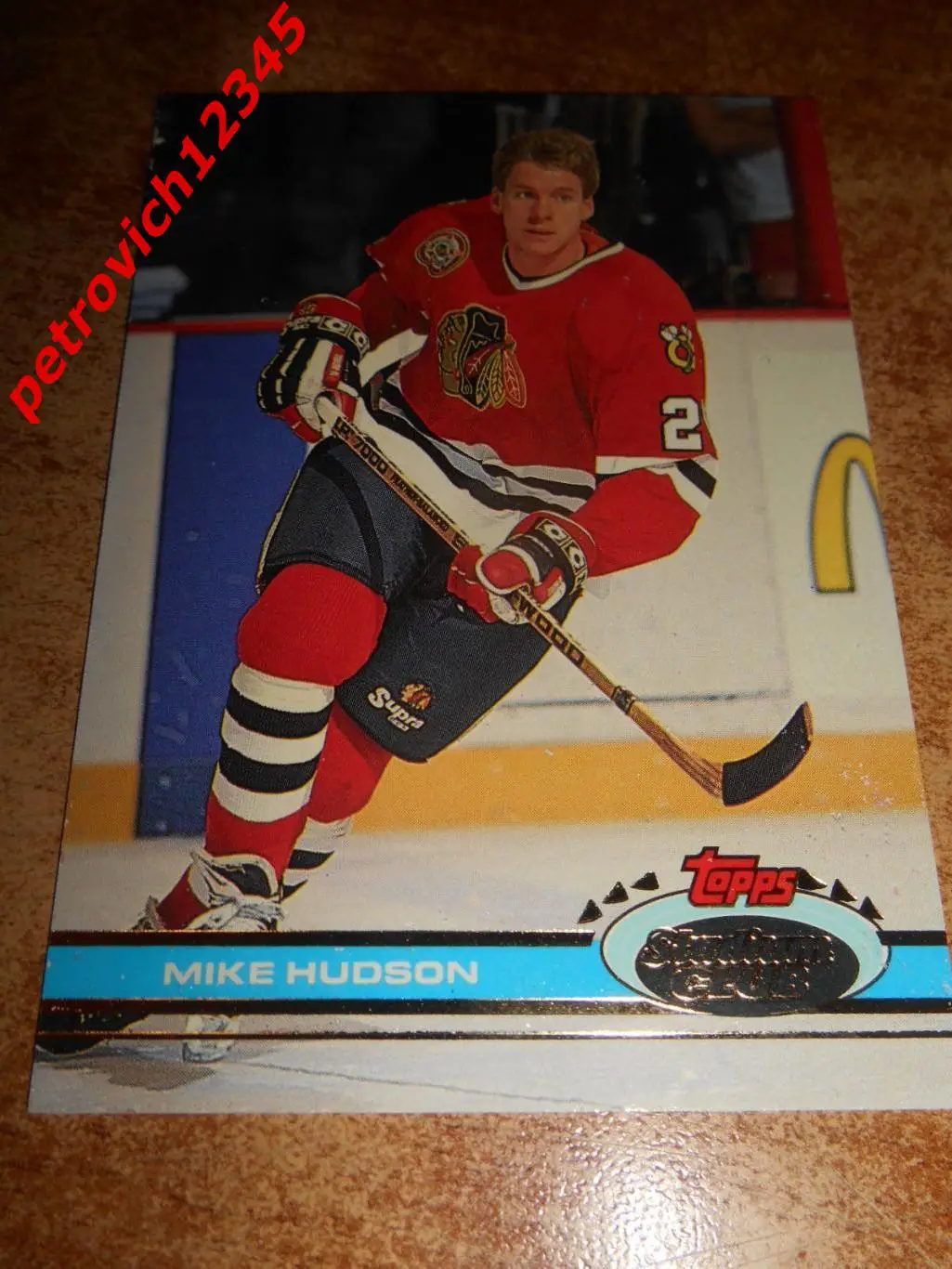 хоккей.карточка = 22 - Mike Hudson- Chicago Blackhawks