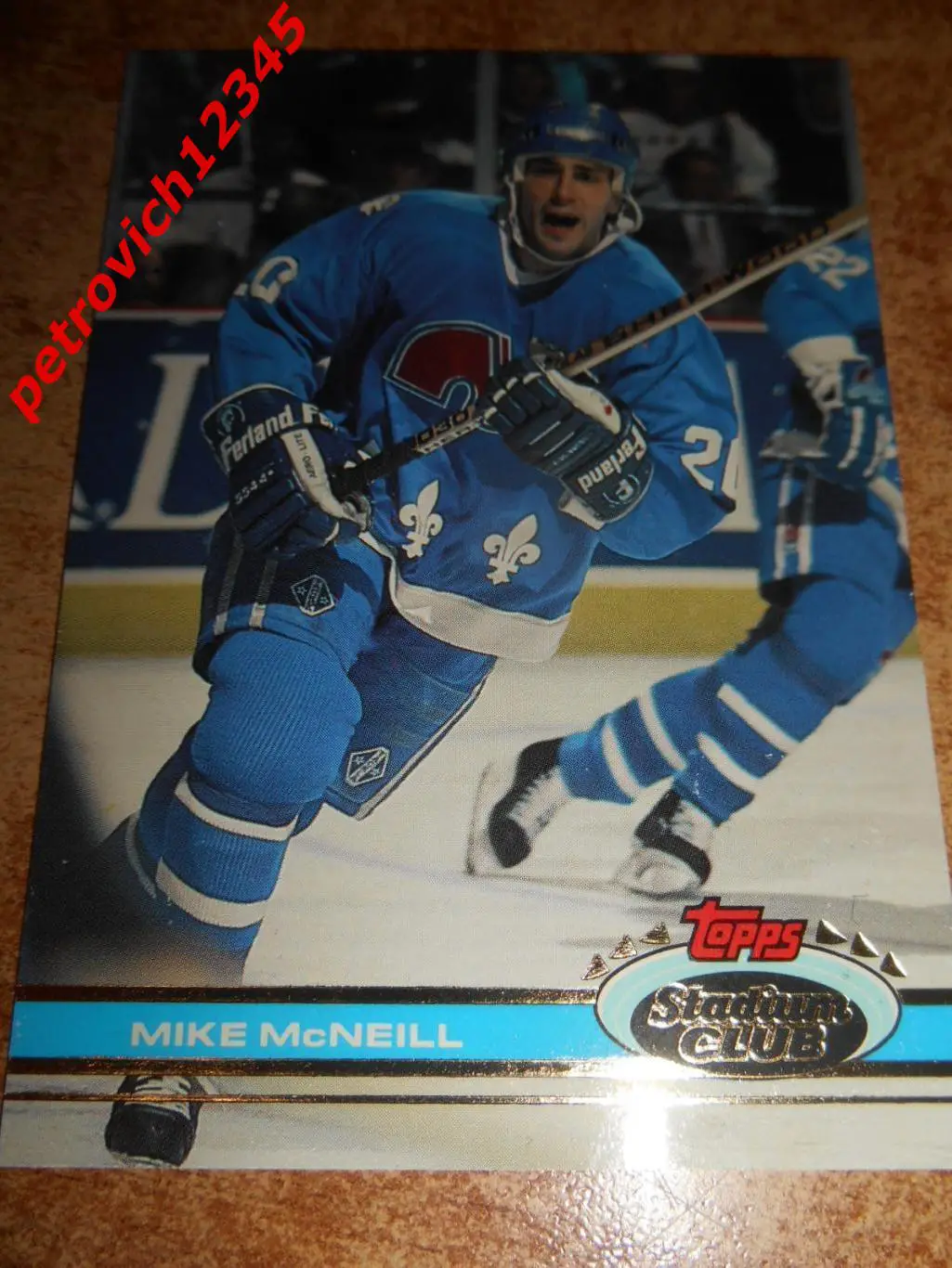 хоккей.карточка = 241 - Mike McNeill - Quebec Nordiques