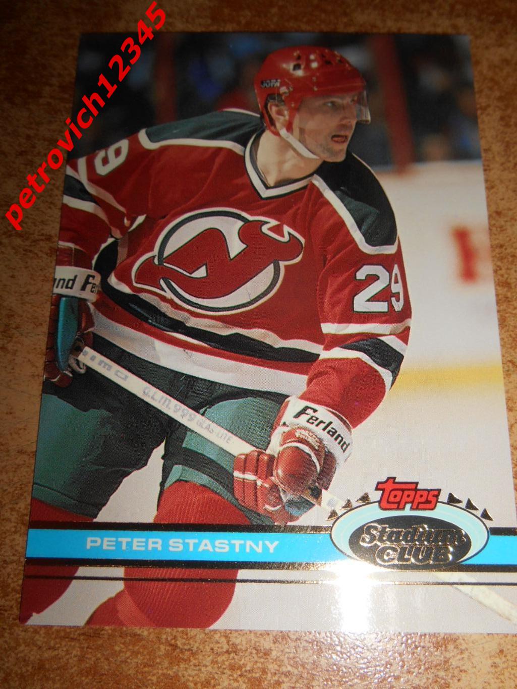 хоккей.карточка = 263 - Peter Stastny - New Jersey Devils