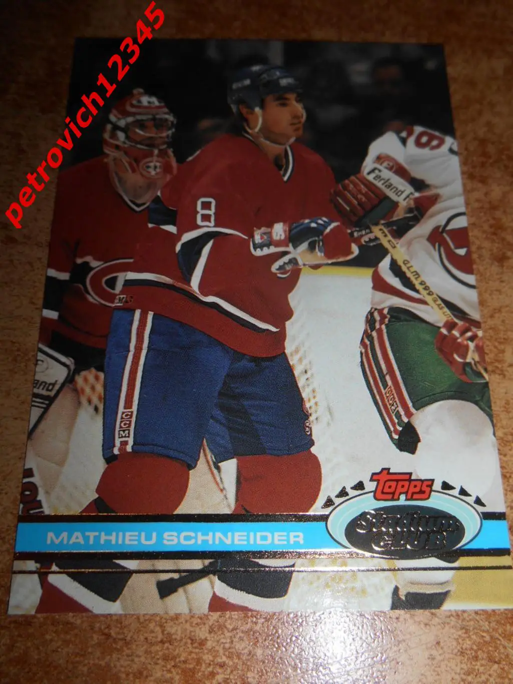 хоккей.карточка = 262 - Mathieu Schneider - Montreal Canadiens