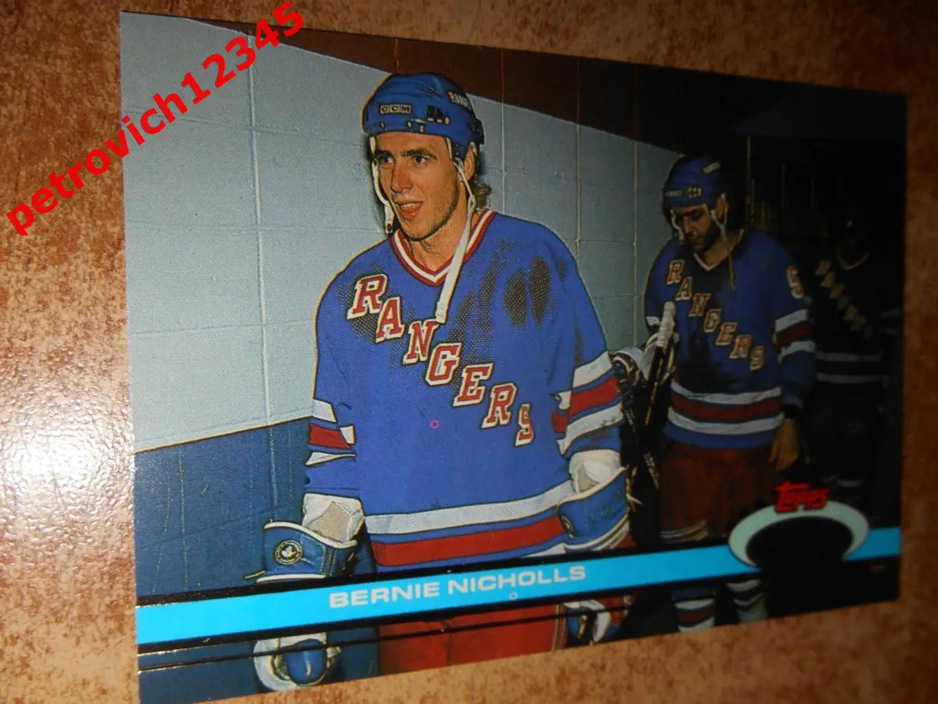 хоккей.карточка = 245 - Bernie Nicholls - New York Rangers