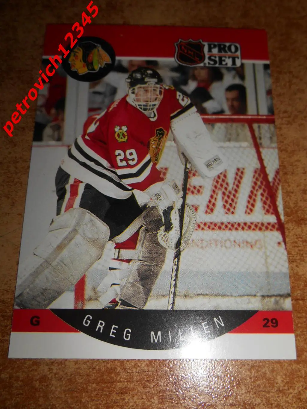 хоккей.карточка = 56 - Greg Millen - Chicago Blackhawks