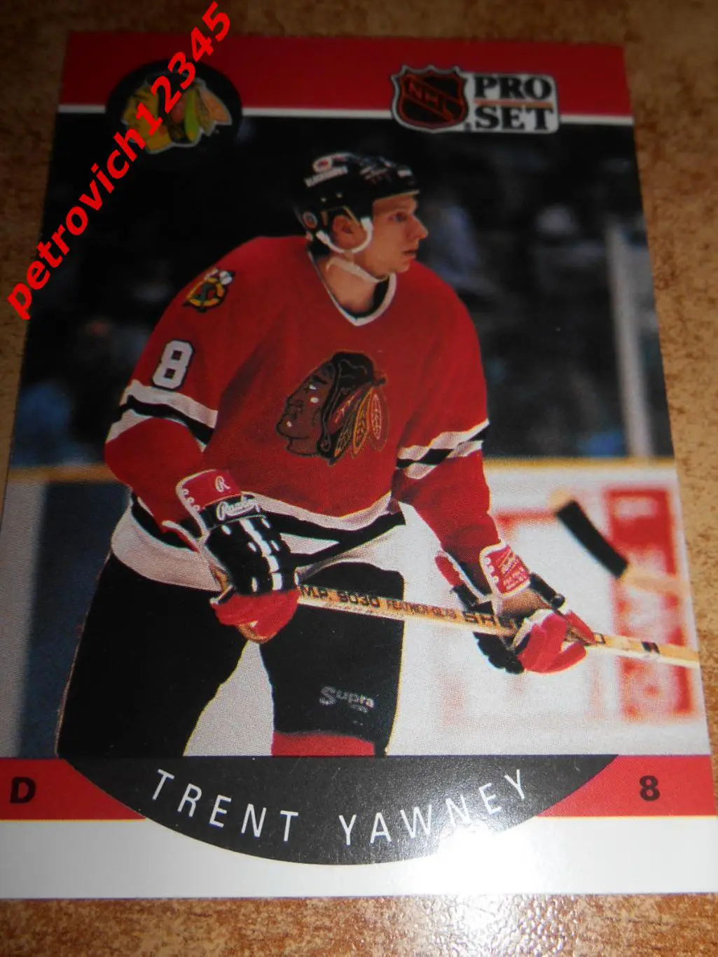 хоккей.карточка = 64 - Trent Yawney - Chicago Blackhawks