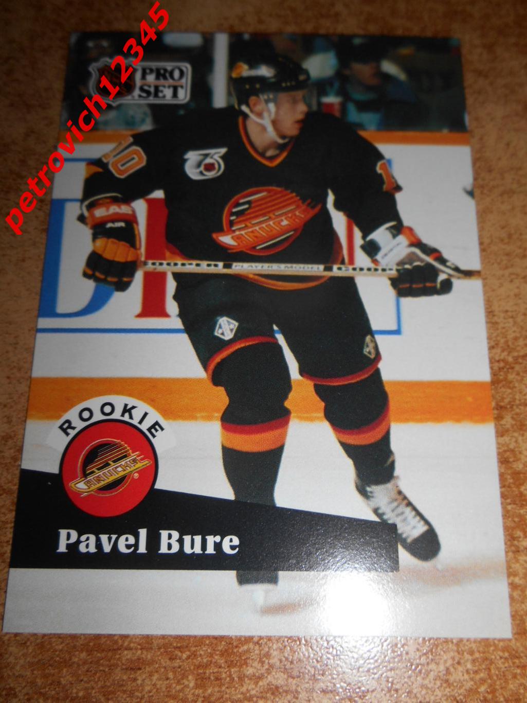 хоккей.карточка = 564 - Pavel Bure- Vancouver Canucks