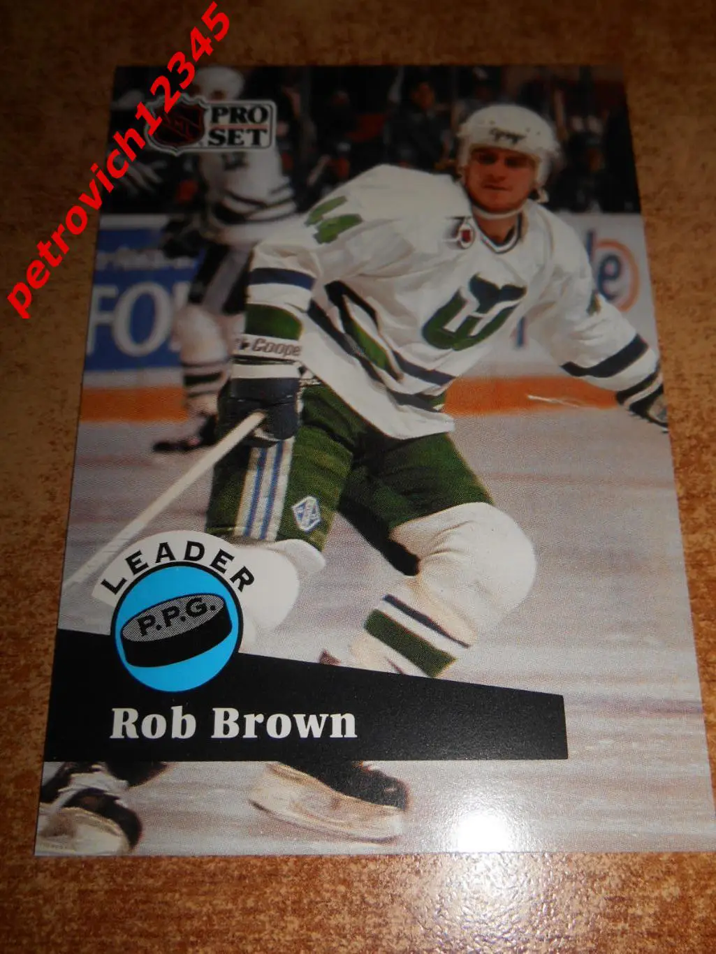 хоккей.карточка = 606 - Rob Brown- Hartford Whalers
