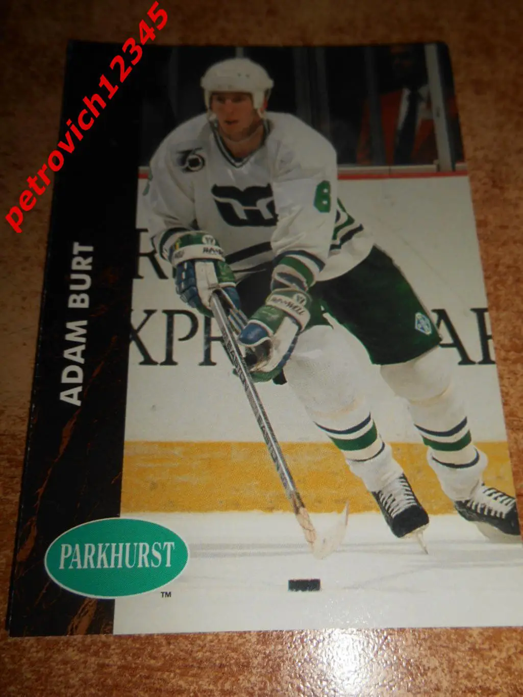 хоккей.карточка = 291 - Adam Burt - Hartford Whalers