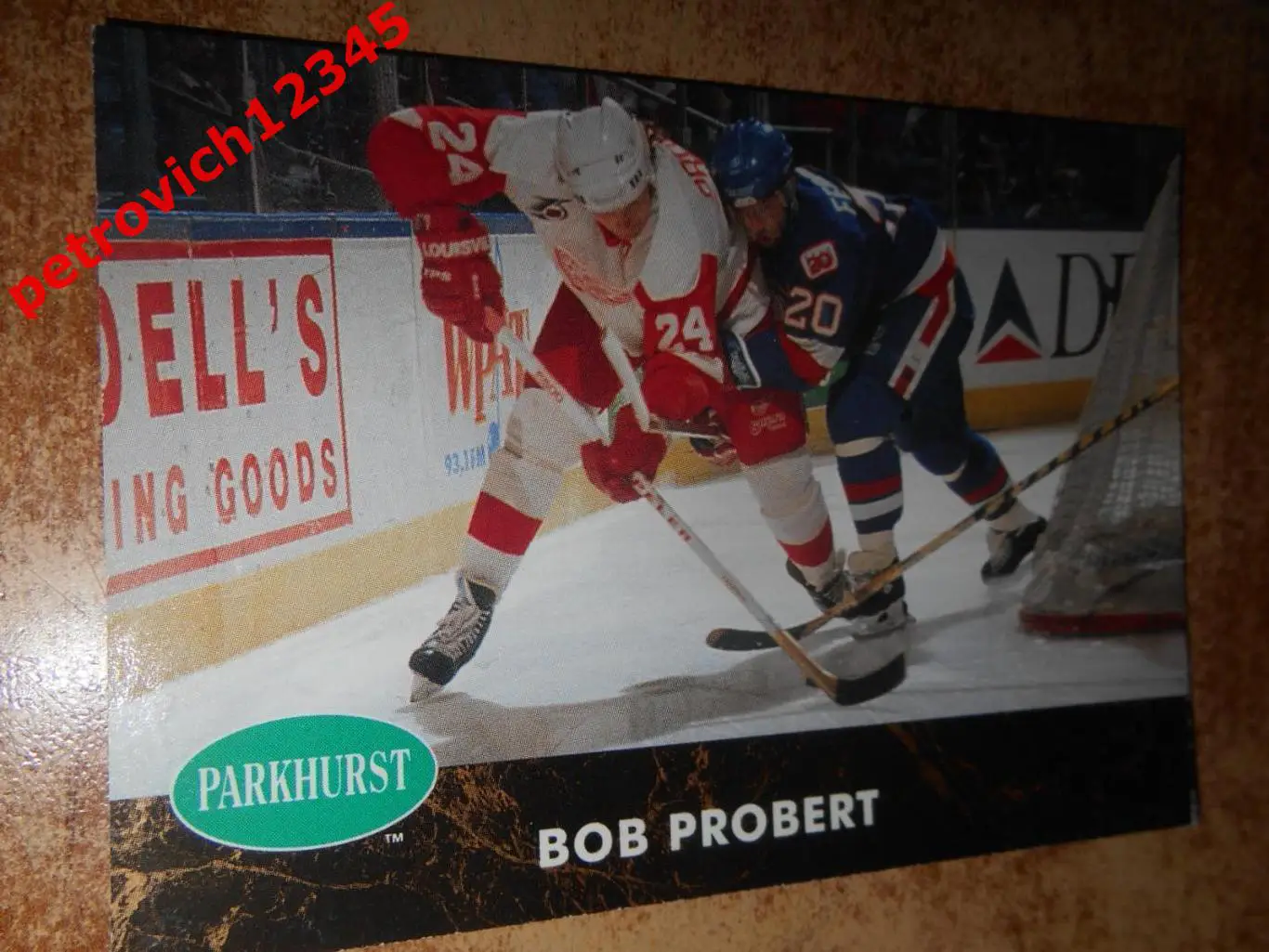 хоккей.карточка = 272 - Bob Probert - Detroit Red Wings