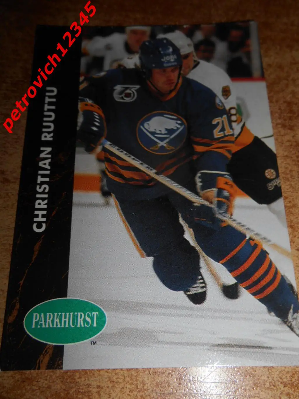 хоккей.карточка = 242 - Christian Ruuttu - Buffalo Sabres