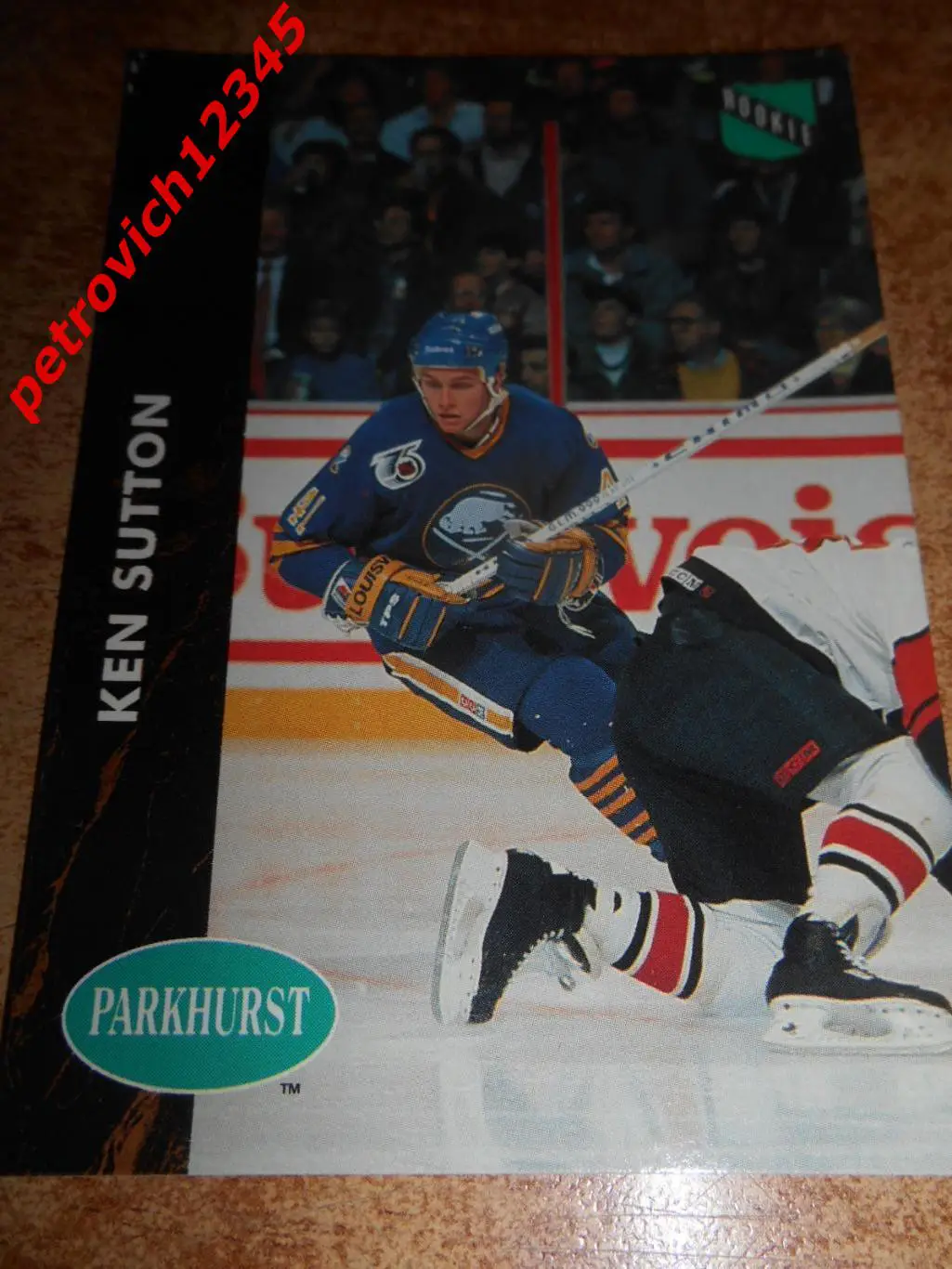 хоккей.карточка = 239 - Ken Sutton- Buffalo Sabres