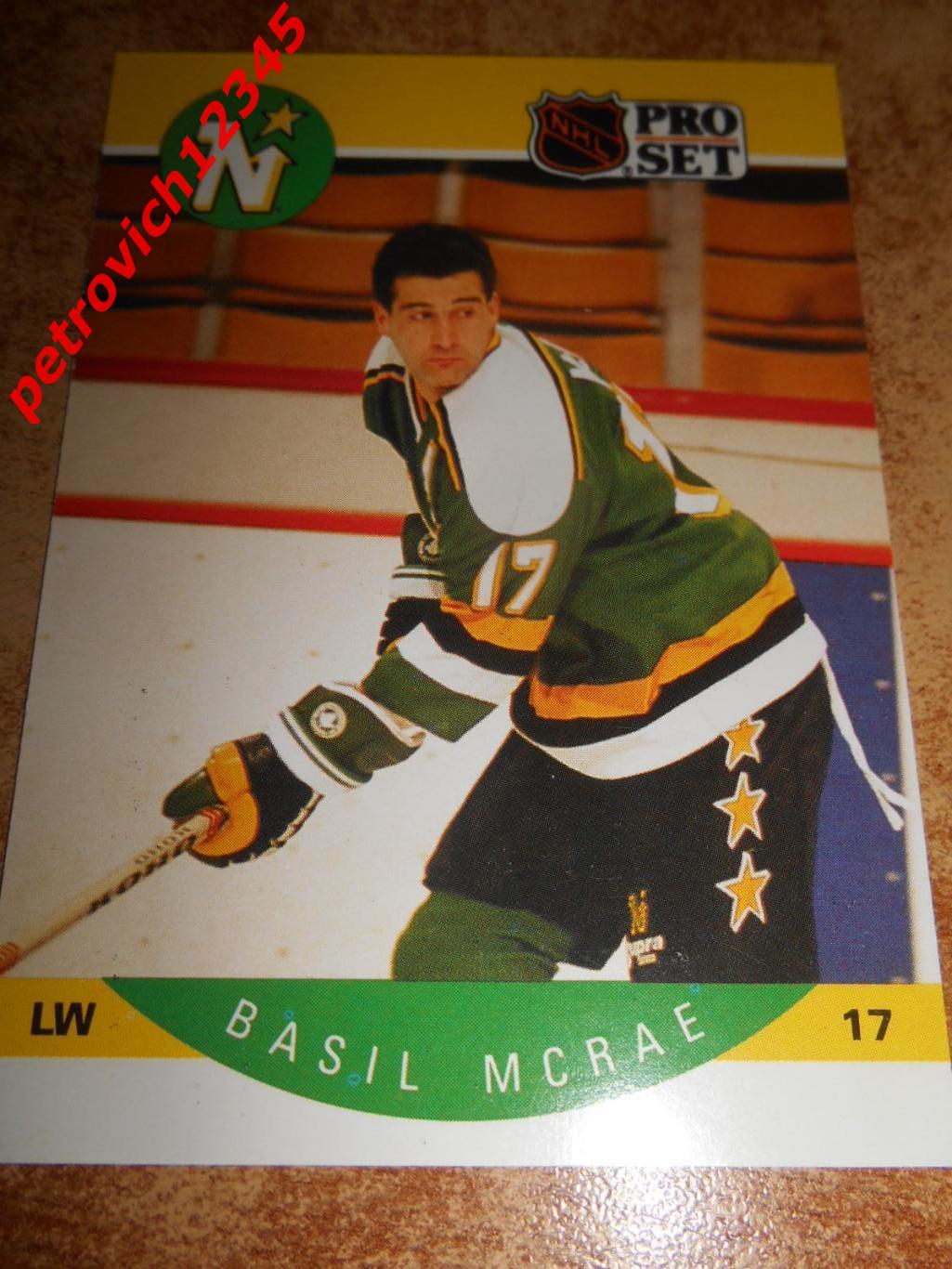 хоккей.карточка = 141 - Basil McRae - Minnesota North Stars