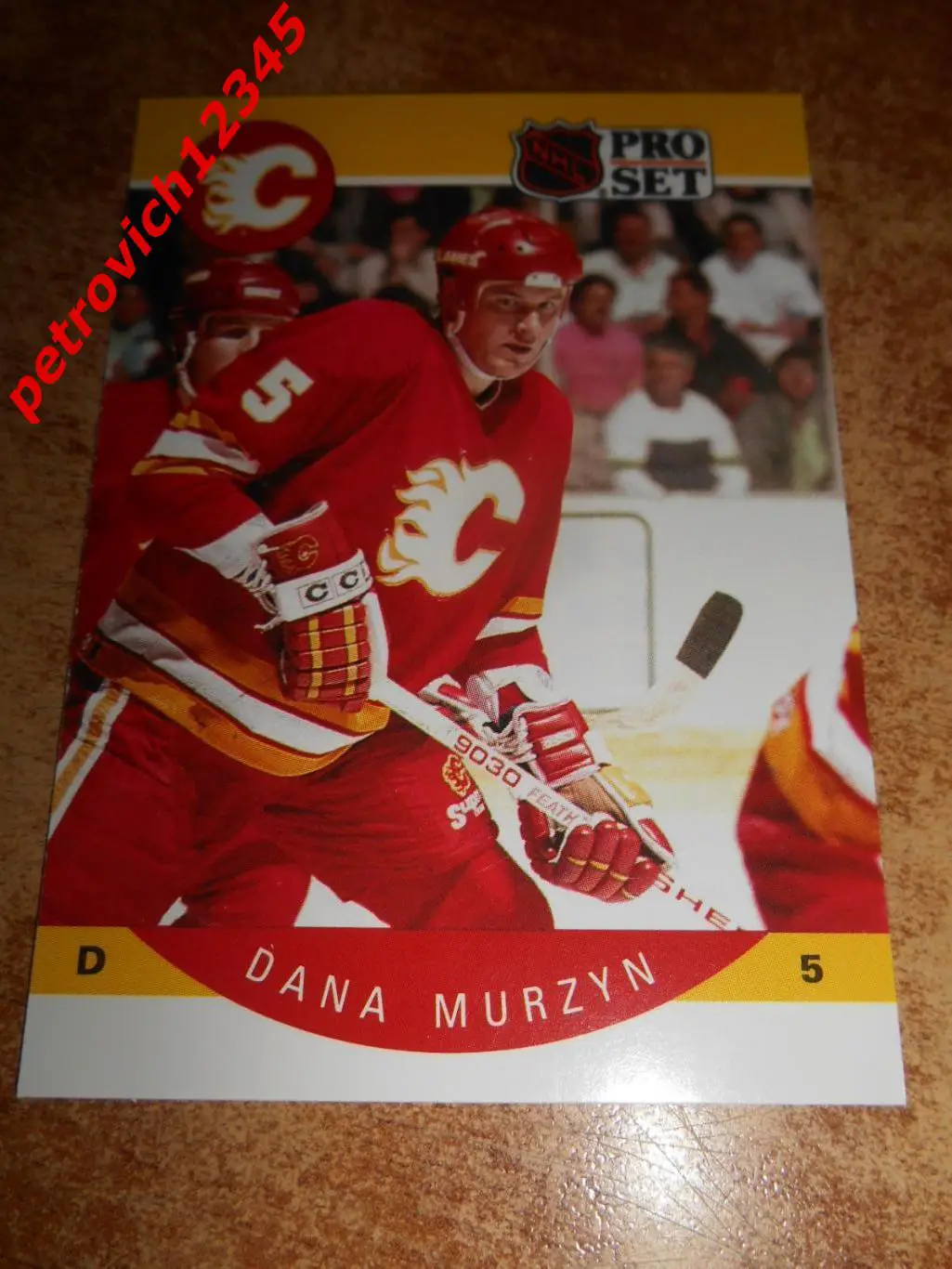хоккей.карточка = 41 - Dana Murzyn - Calgary Flames