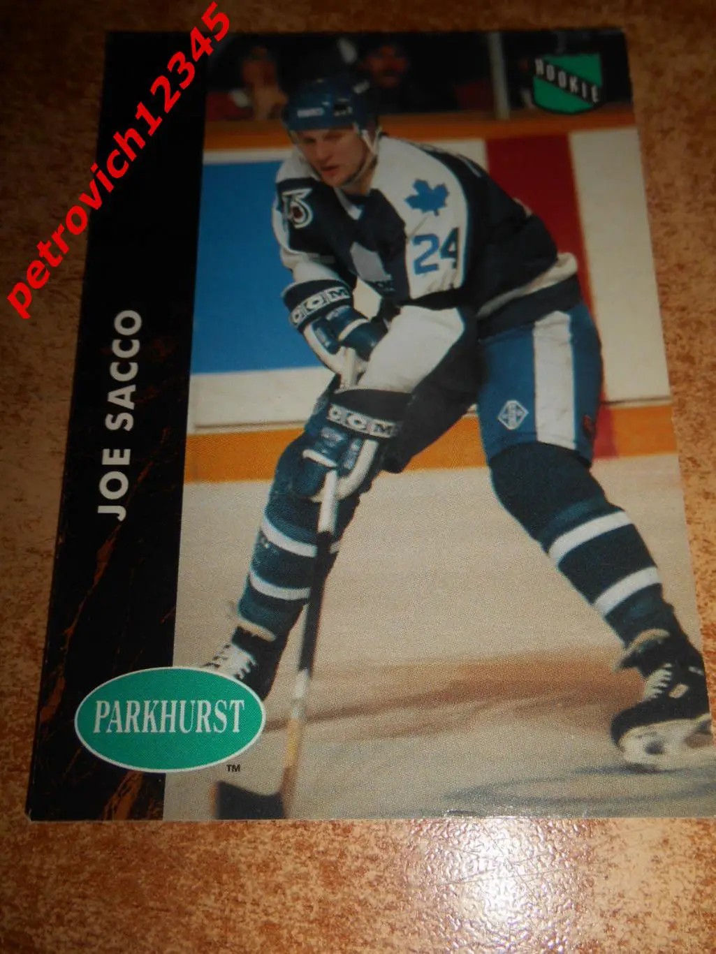 хоккей.карточка = 395 - Joe Sacco- Toronto Maple Leafs
