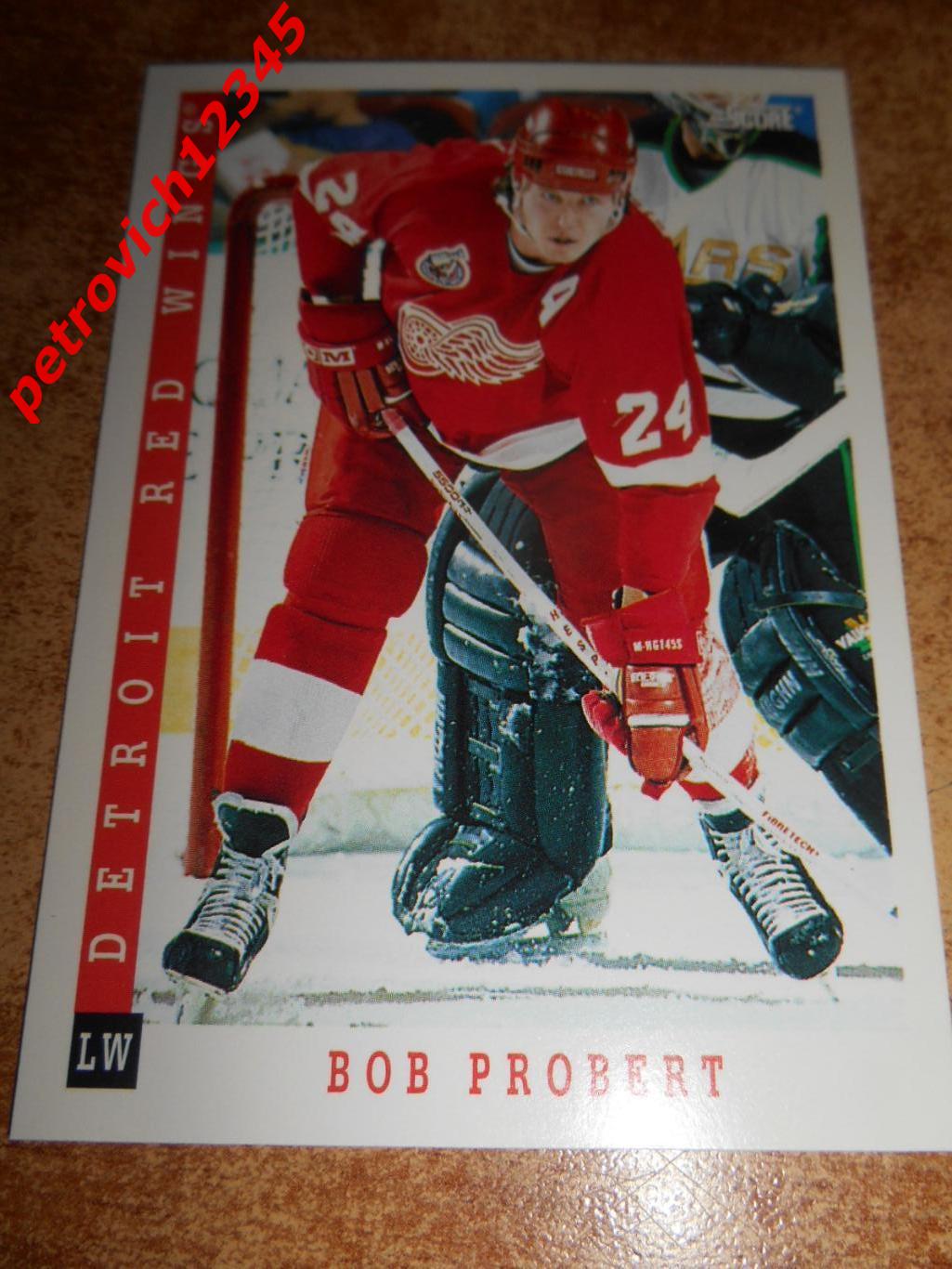 хоккей.карточка = 59 - Bob Probert - Detroit Red Wings