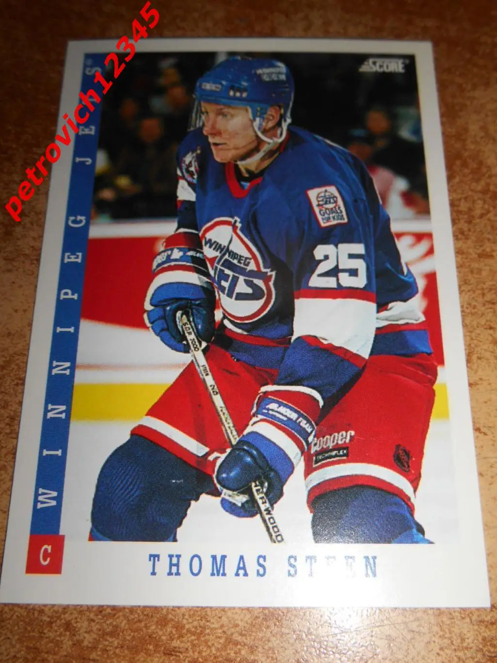 хоккей.карточка = 71 - Thomas Steen - Winnipeg Jets