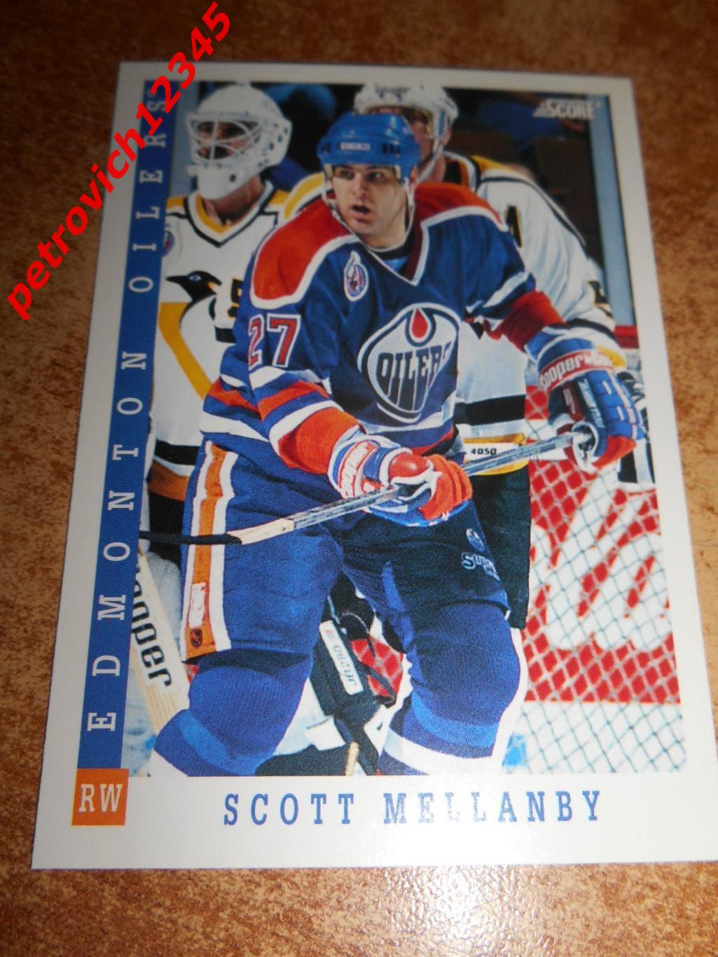 хоккей.карточка = 63 - Scott Mellanby - Edmonton Oilers