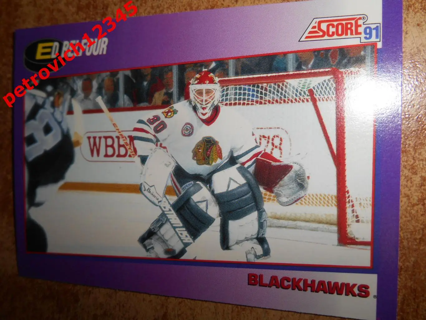 хоккей.карточка = 290 - Ed Belfour - Chicago Blackhawks