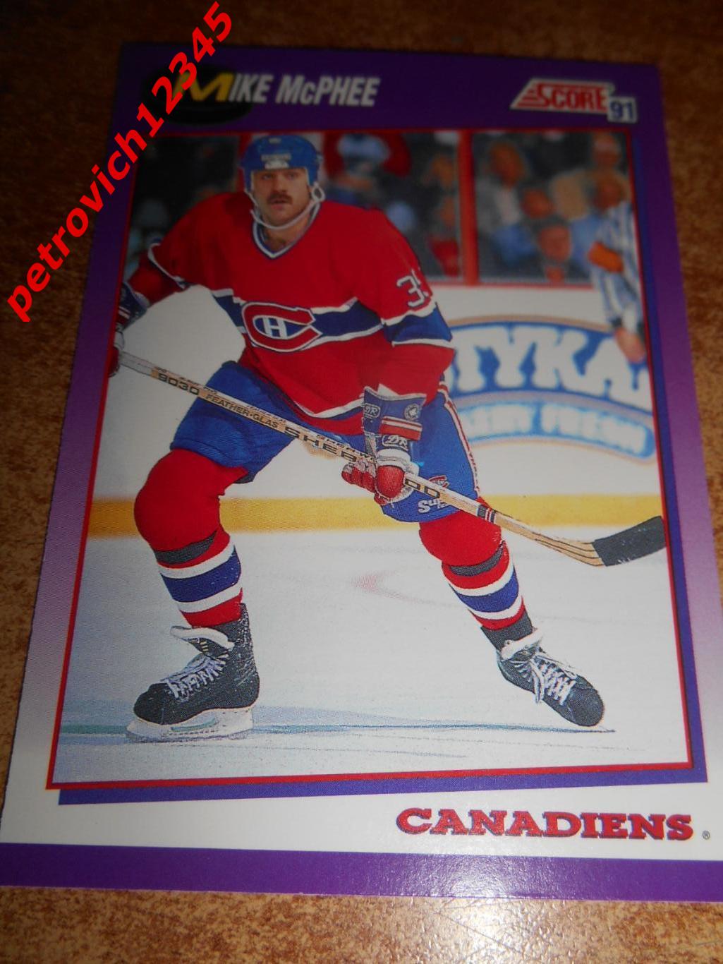 хоккей.карточка = 147 - Mike McPhee - Montreal Canadiens