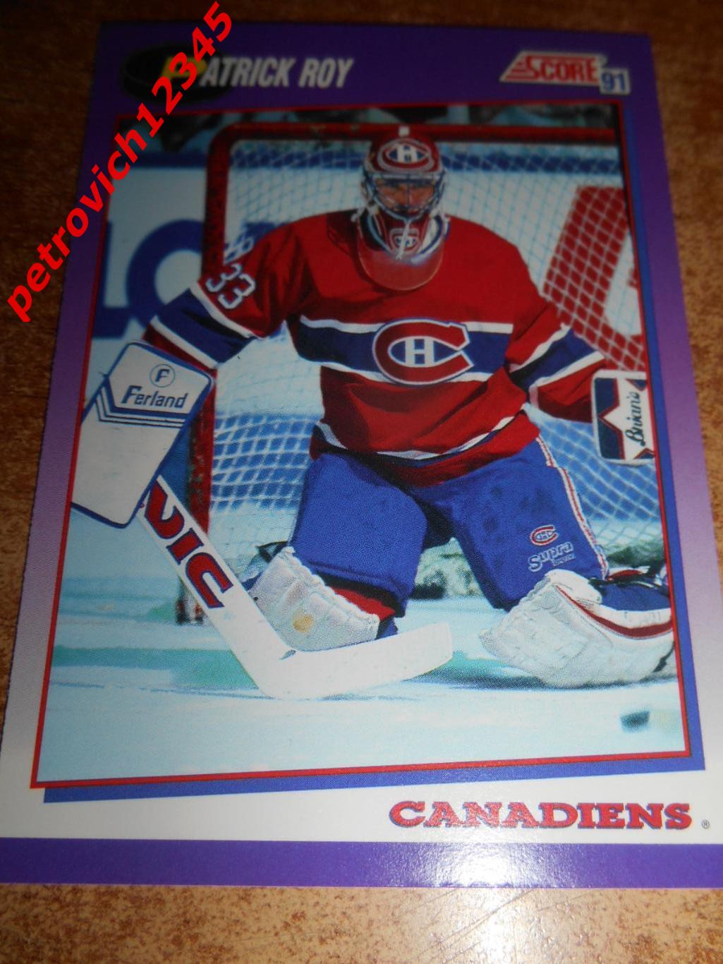 хоккей.карточка = 75 - Patrick Roy - Montreal Canadiens