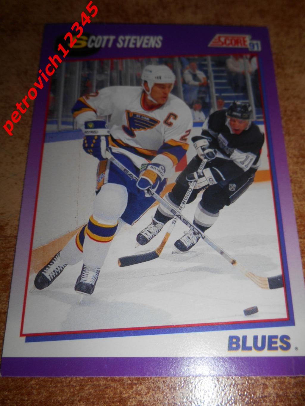 хоккей карточка = 40 Scott Stevens St Louis Blues