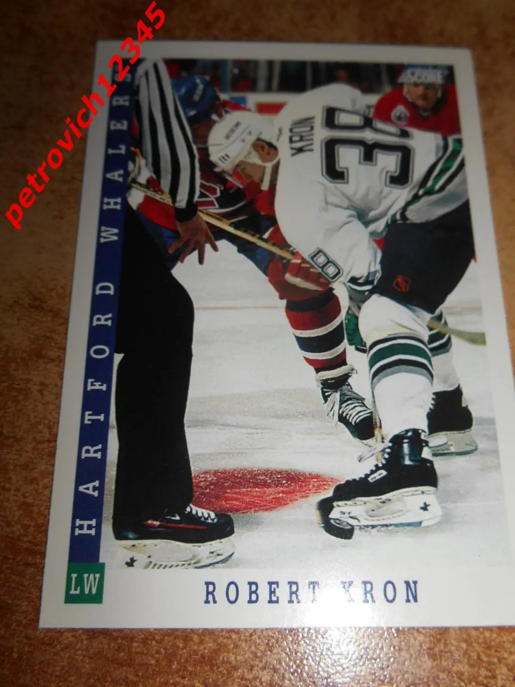 хоккей.карточка = 428 - Robert Kron - Hartford Whalers