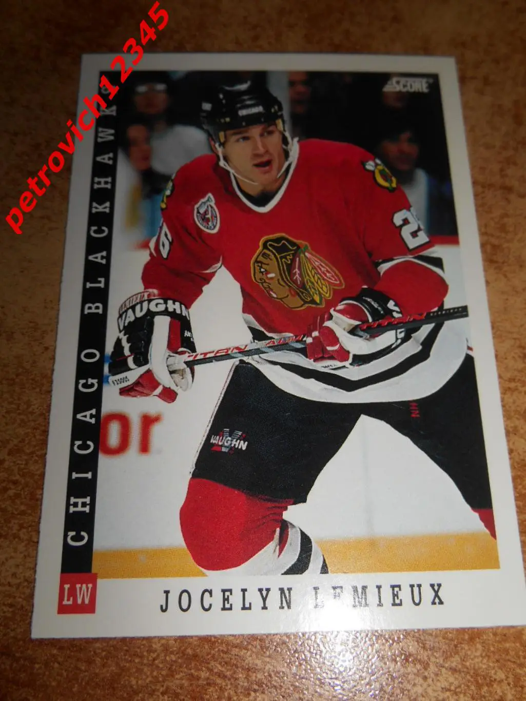 хоккей.карточка = 420 - Jocelyn Lemieux - Chicago Blackhawks