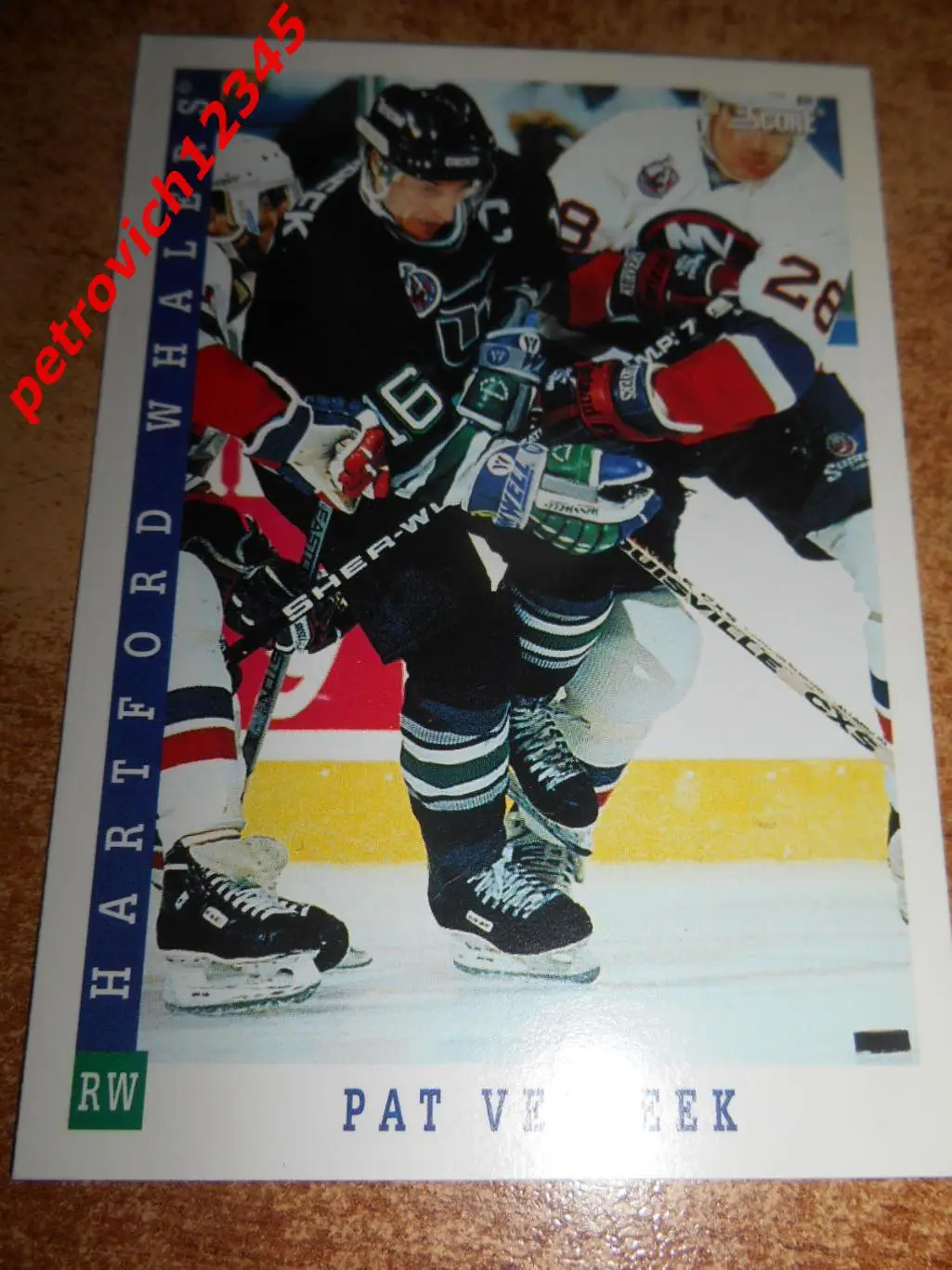 хоккей.карточка = 10 - Pat Verbeek - Hartford Whalers