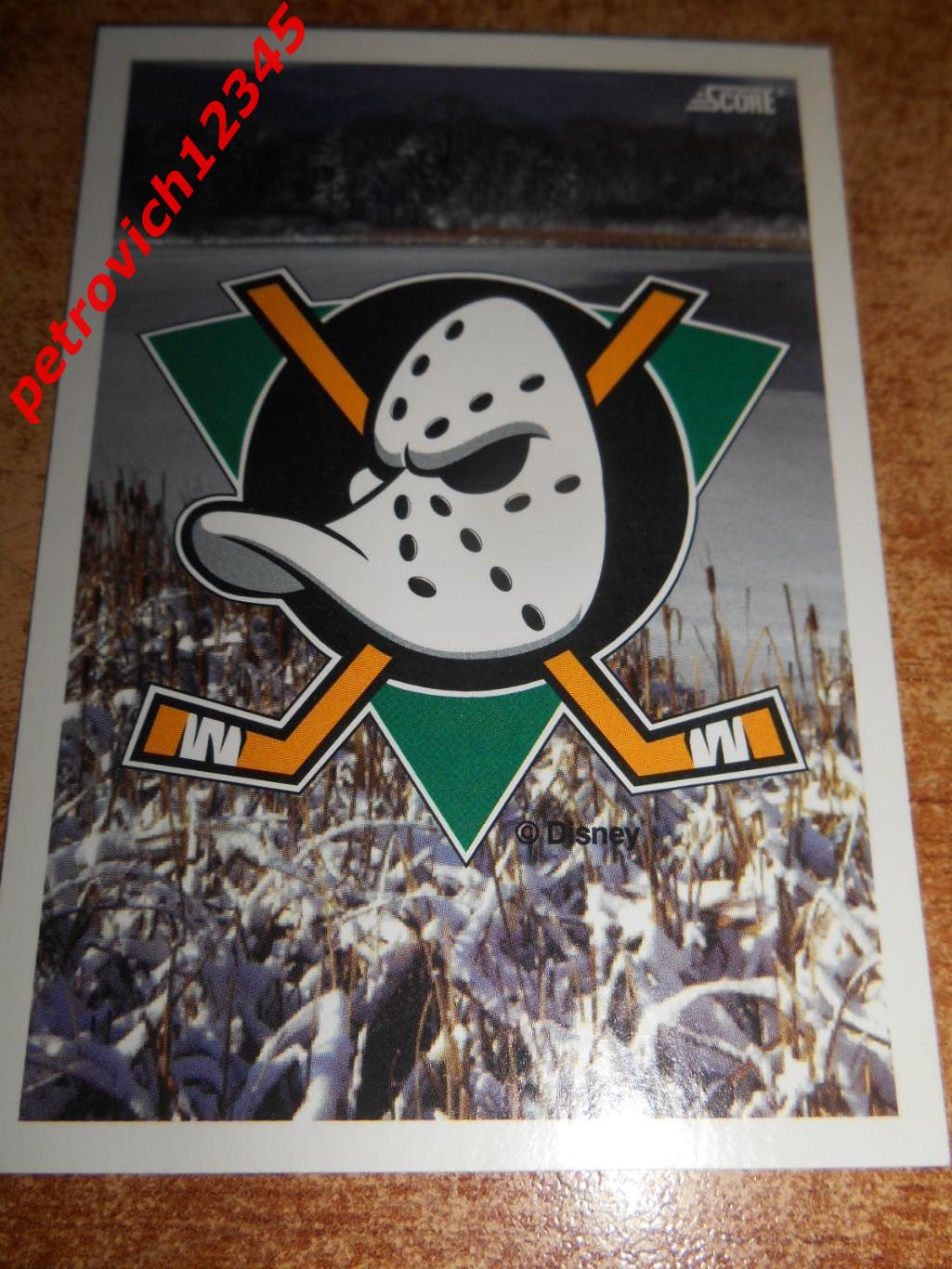 хоккей.карточка = 488 - Mighty Ducks of Anaheim Logo