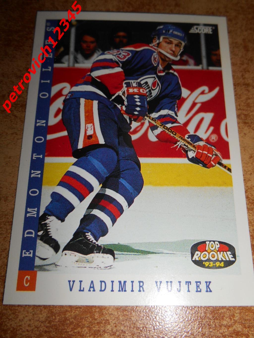 хоккей.карточка = 465 - Vladimir Vujtek - Edmonton Oilers