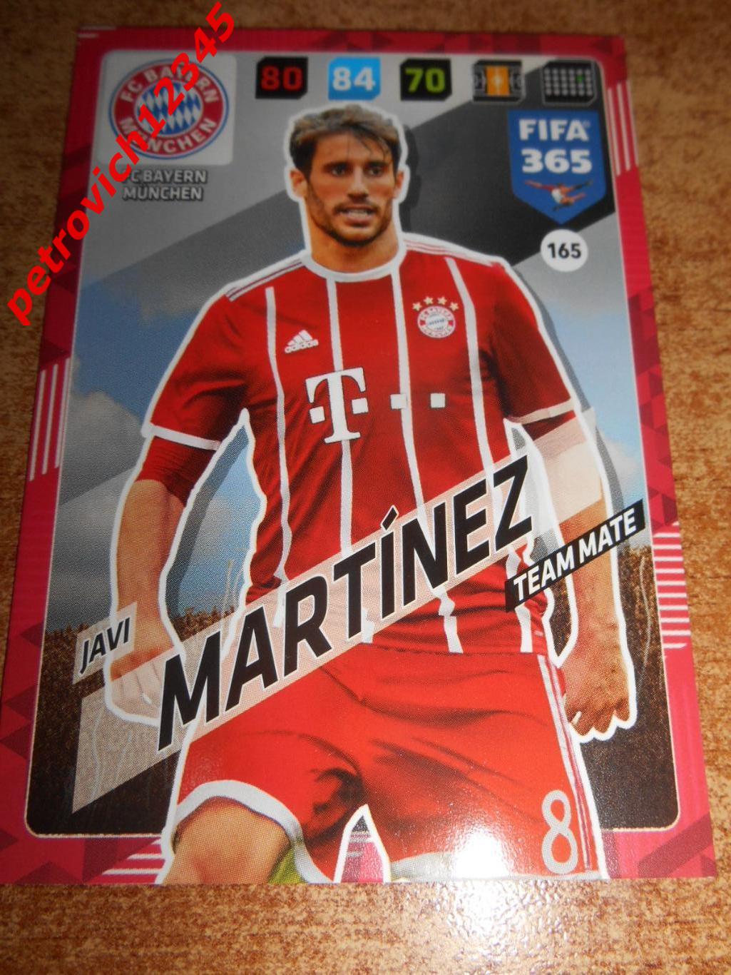 футбол.карточка = 165 - Javi Martinez - FC Bayern Munchen