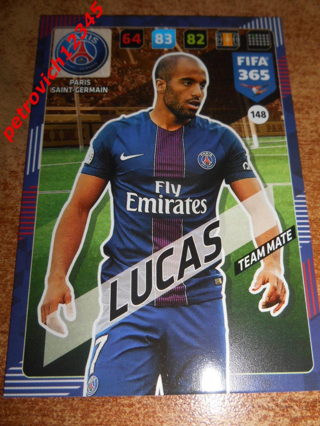футбол.карточка = 148 - Lucas - Paris Saint-Germain