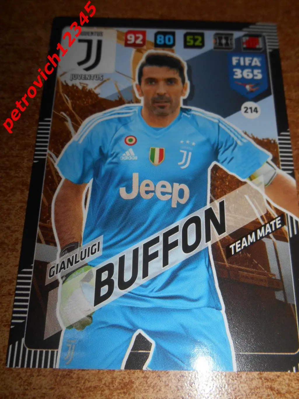 футбол.карточка = 214 - Gianluigi Buffon - Juventus