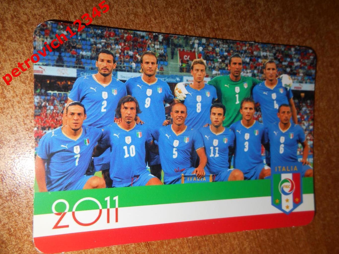 календарик - Италия - 2011г