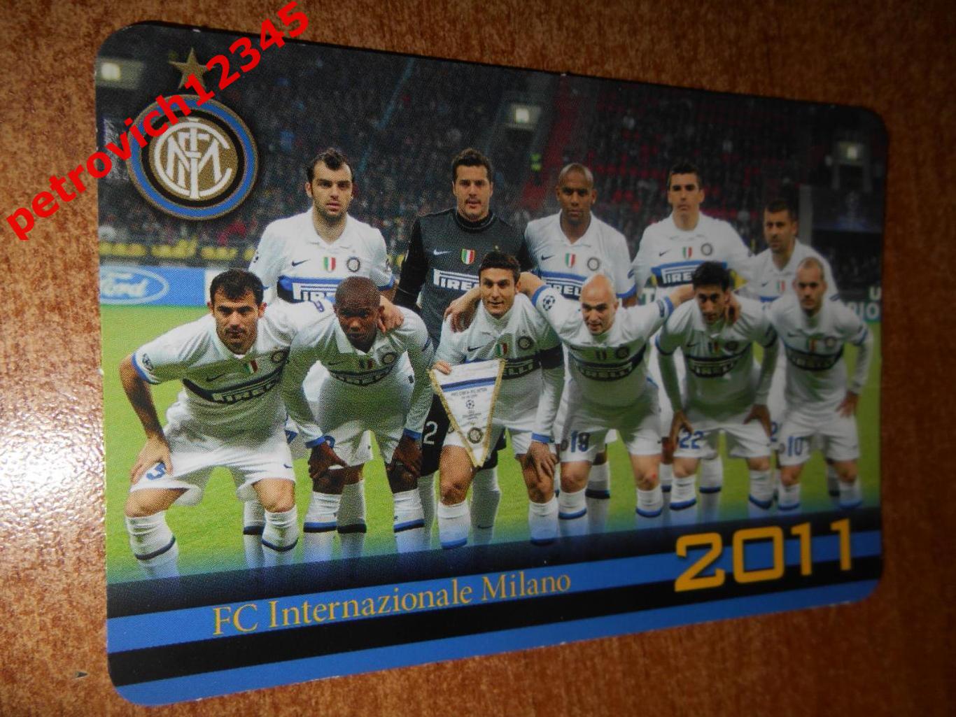 календарик - FC INTER - 2011г