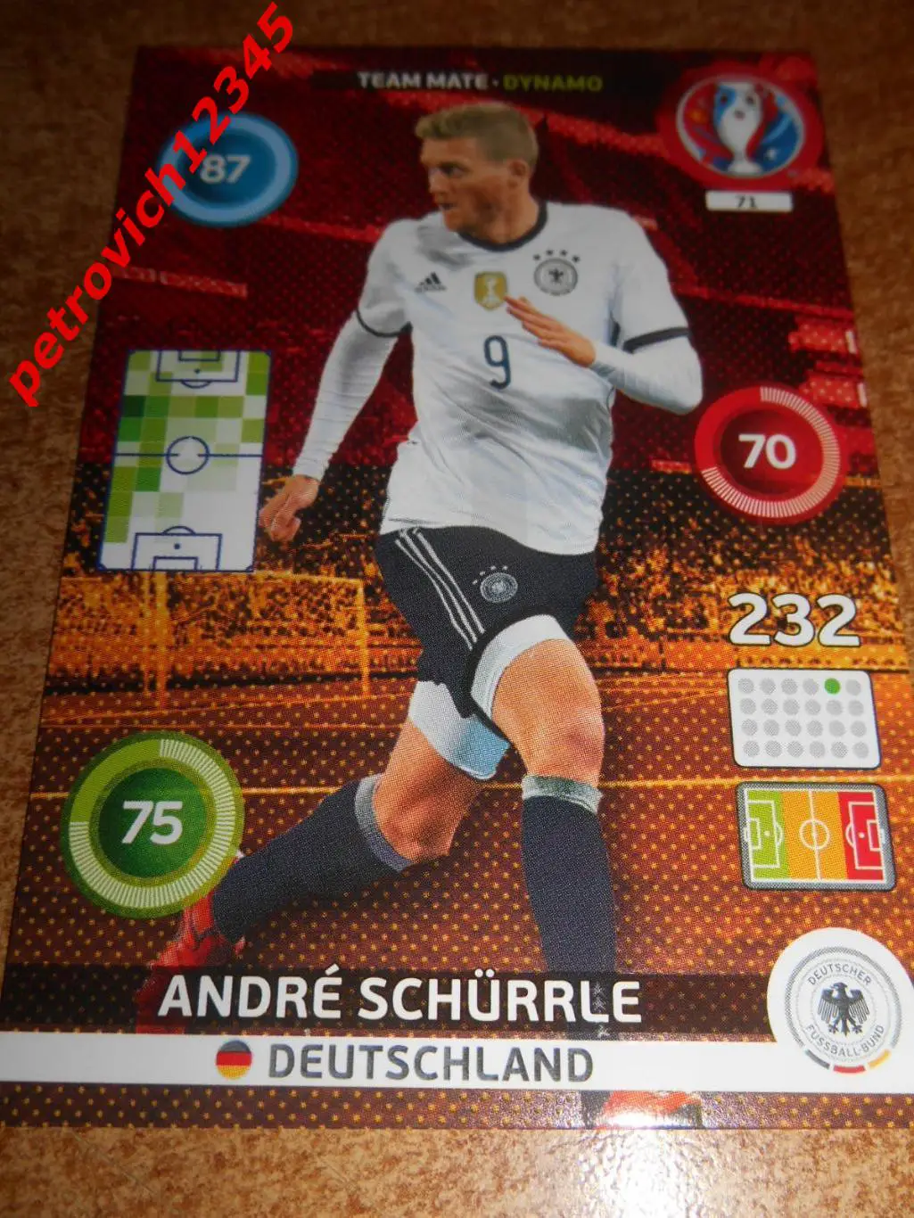 футбол.карточка = 71 - Andre Schurrle DYN - Germany