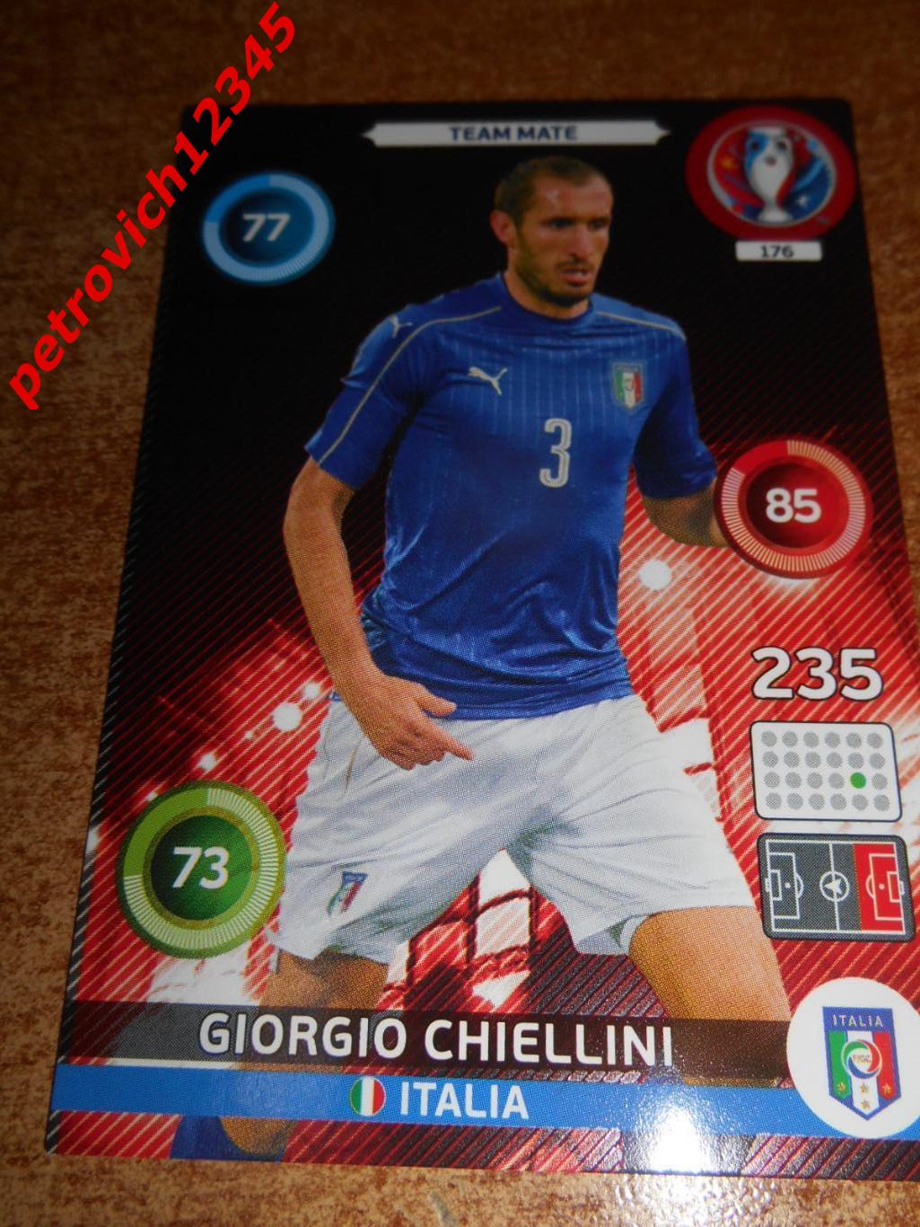 футбол.карточка = 176 - Giorgio Chiellini - Italy