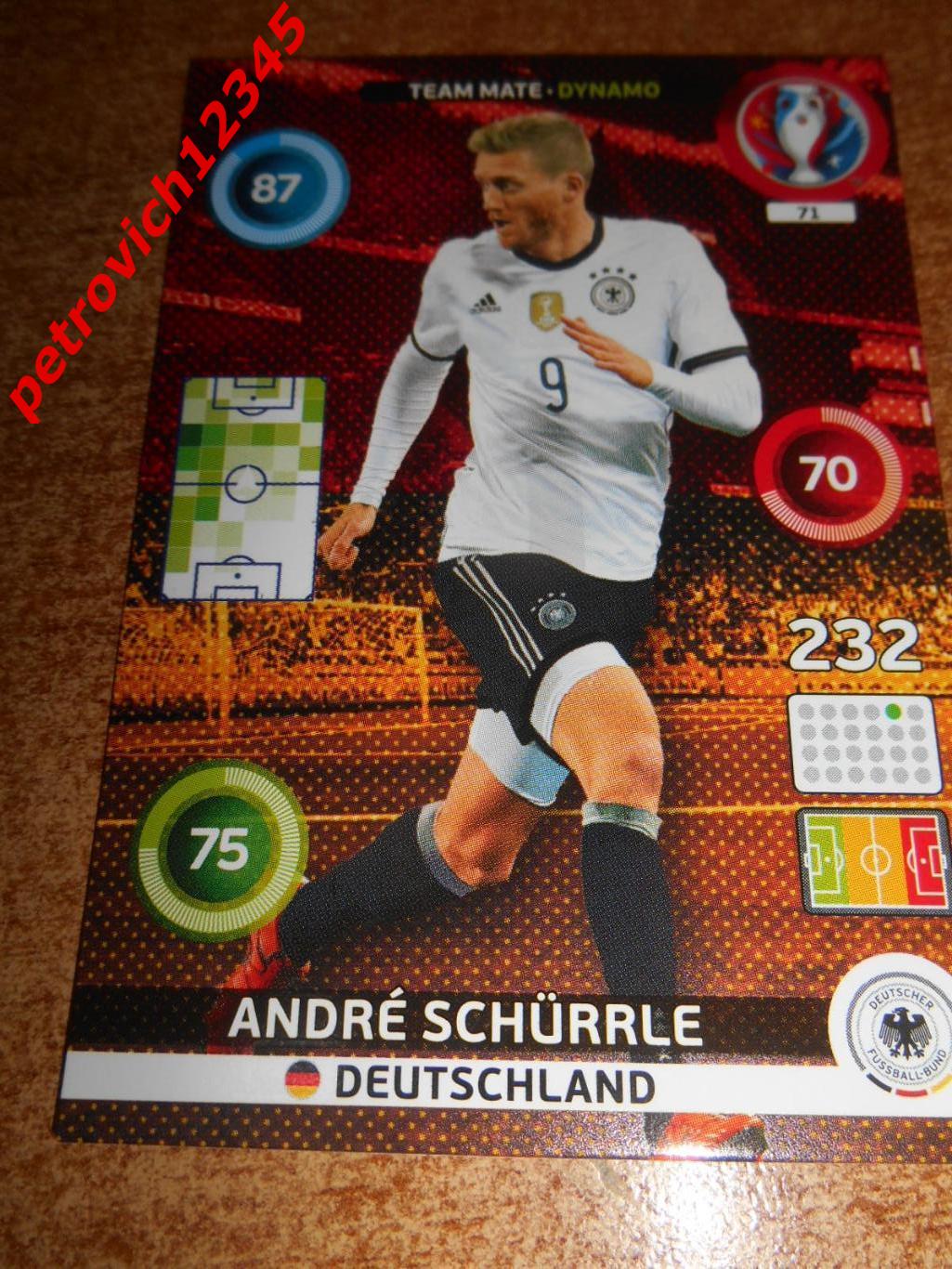 футбол.карточка = 71 - Andre Schurrle DYN - Germany