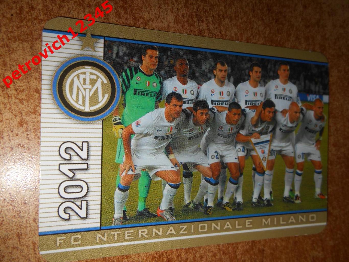 календарик - FC INTER - 2012г