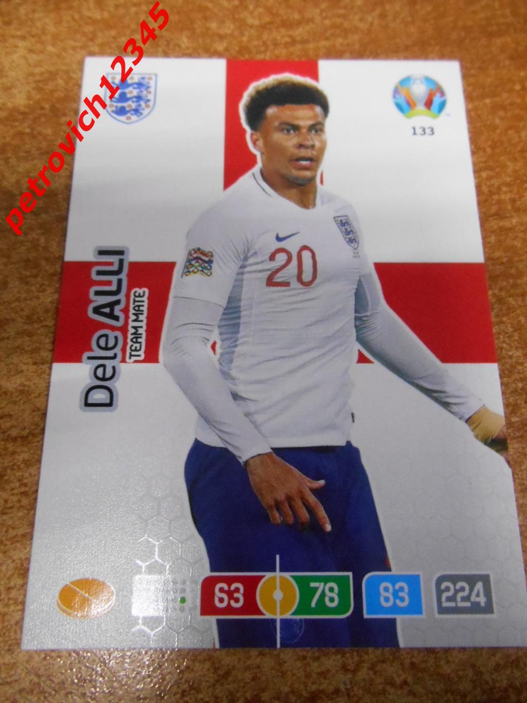 футбол.карточка = 133 - Dele Alli - England