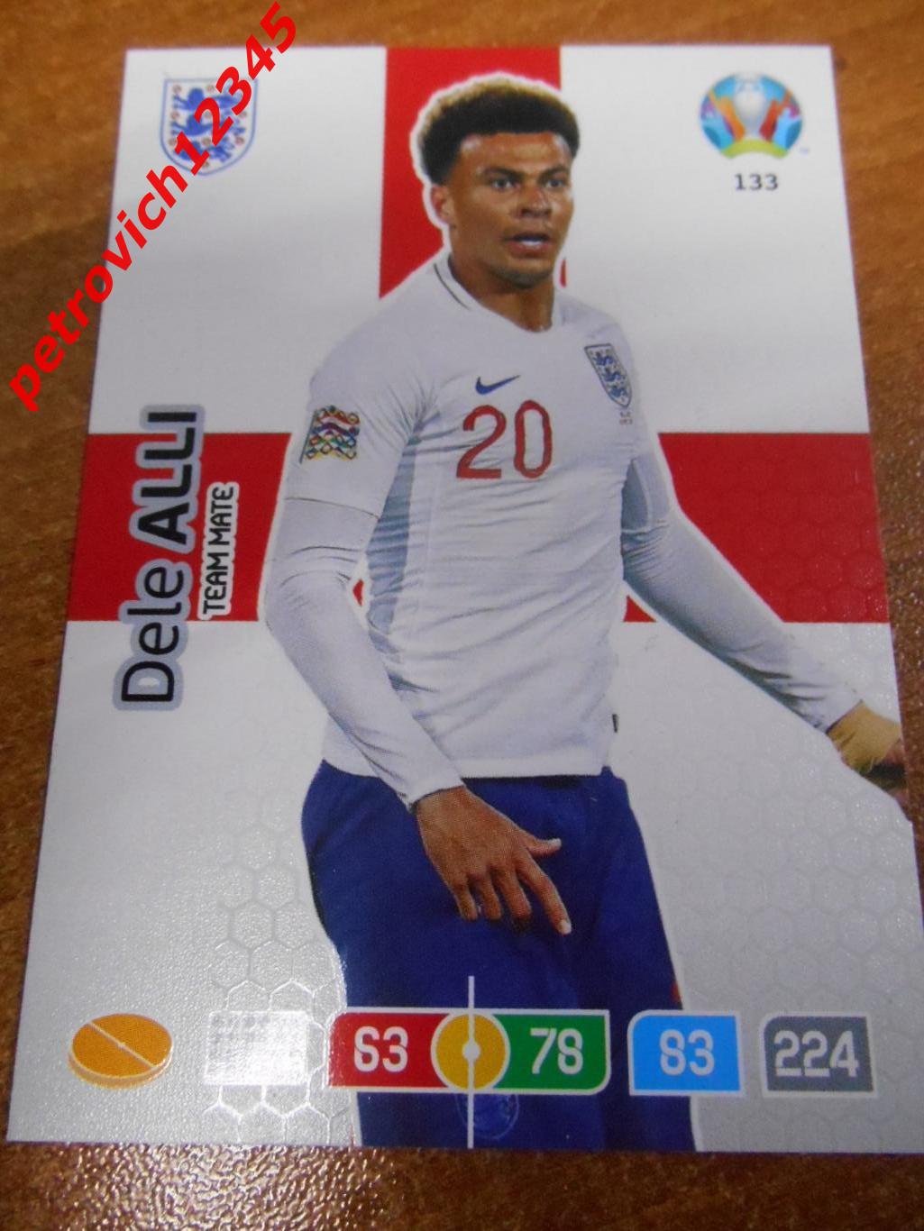 футбол.карточка = 133 - Dele Alli - England