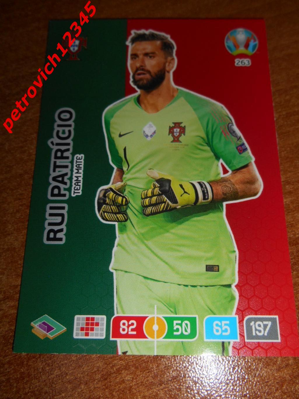 футбол.карточка = 263 - Rui Patricio - Portugal