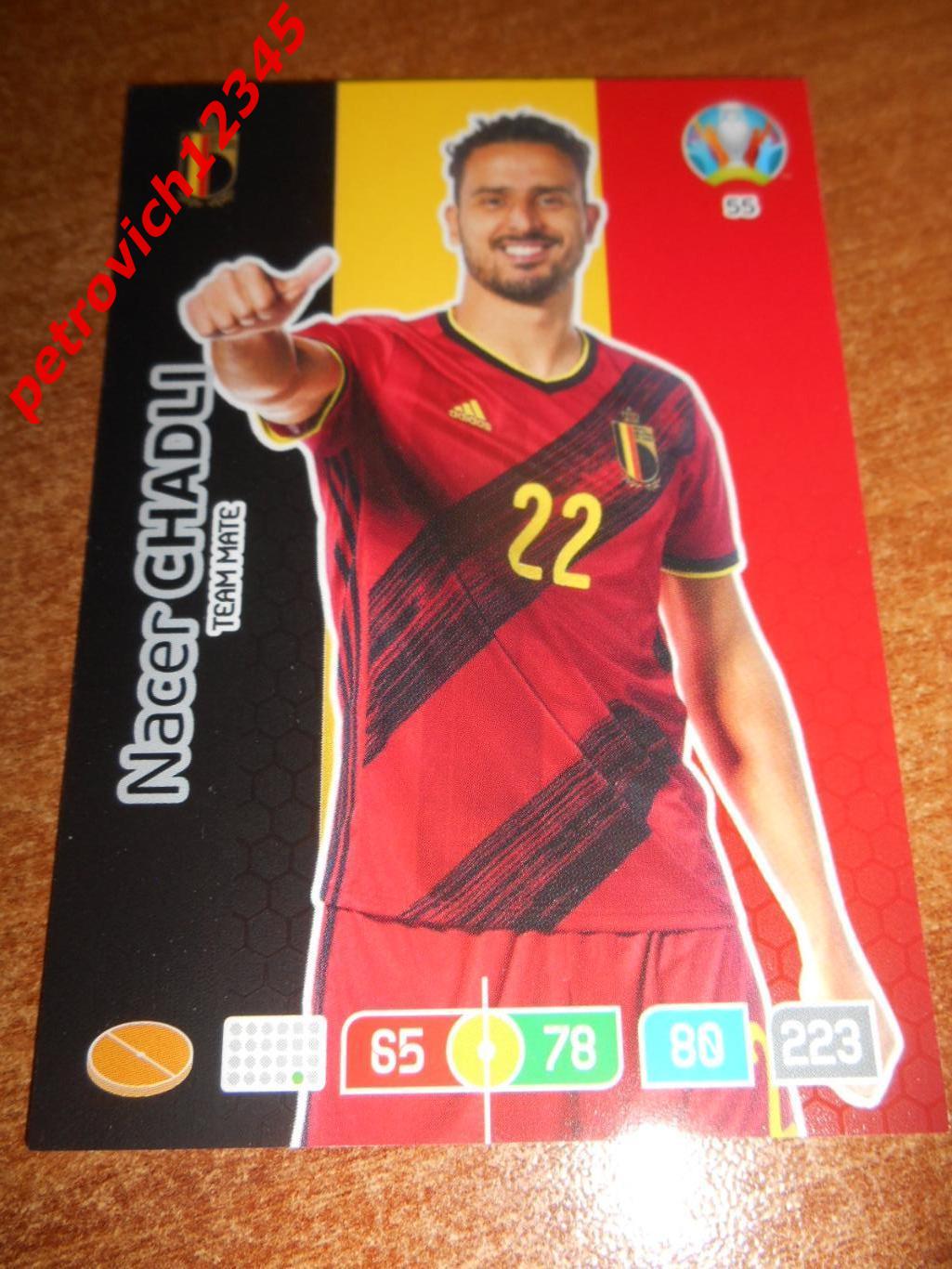 футбол.карточка = 55 - Nacer Chadli - Belgium